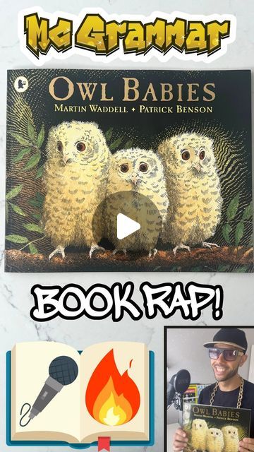 MC Grammar on Instagram: "Owl Babies the Book Rap 🦉📖🎤 • This one’s a special story for all of the parents / guardians / and carers out there.  I hope you enjoy it with your little crew; or if your little owl has flown the nest, it brings back fond and magical memories 🫶 • Thank you for all of the suggestions for this book, I hope you enjoy the nostalgic vibes to this one.  Hey, and why not tag your favourite @spicegirls to see how far this story and song can travel?! ✨ • If you love learning through music, reading and rapping, then make sure you are following and come back for a new book rap every week.  • #bookworm #learningthroughmusic #mcgrammar #PatrickBenson  #MartinWaddell #OwlBabies #thespicegirls #parents #mummasong #teachersfollowteachers #teachers #bookstagram #booknerd #book Owl Babies Book, Owl Babies, Music Reading, Flying The Nest, Nostalgic Vibes, Love Learning, The Nest, Baby Owls, Book Nerd