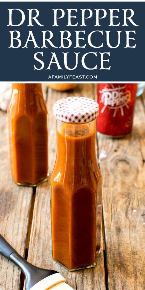 A little tangy, a little sweet…this easy Dr Pepper BBQ Sauce is great on ribs, steak tips, chicken, and more! Pepper Bbq Sauce, Dr Pepper Bbq Sauce, Texas Recipes, Bbq Sauce Homemade Easy, Vegetarian Grilling, Lowcarb Recipes, Homemade Bbq Sauce Recipe, Texas Barbecue, Keto Sauces