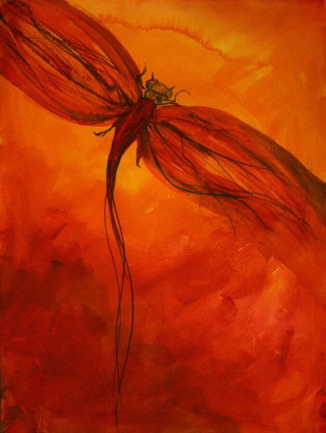 Julie Lueders Red Dragonfly, Dragonfly Art, Orange You Glad, Colorful Life, Orange Aesthetic, Orange Art, Orange Is The New, Orange Crush, Jolie Photo