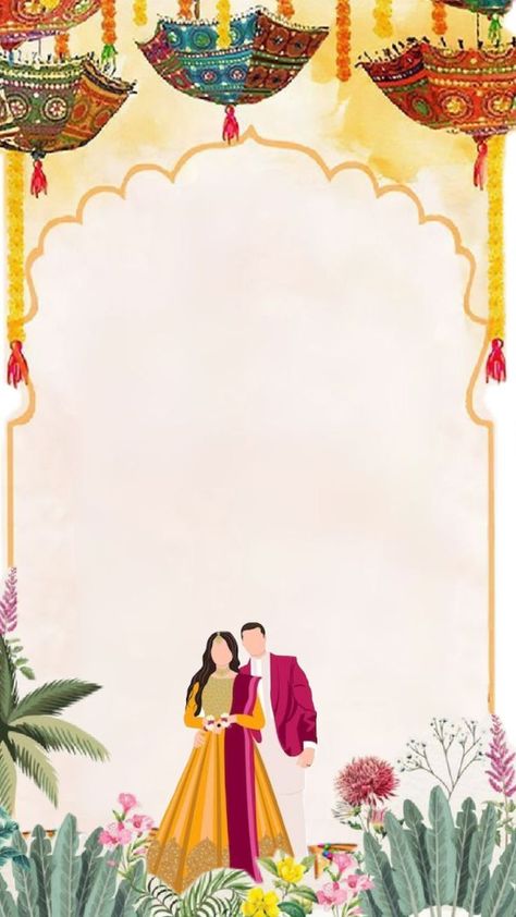 Haldi Ceremony Template, Blank Wedding Invitation Templates Cards, Creative Wedding Invitations Design, Blank Wedding Invitation Templates, Ceremony Template, Graphic Wedding Invitations, Wedding Illustration Card, Caricature Wedding Invitations, Blank Wedding Invitations