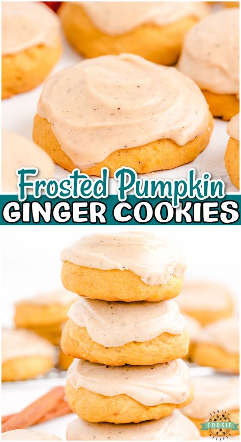 Ginger Cookie Recipes, Brown Butter Frosting, Quick Cookies, Cake Roll Recipes, Creamy Pudding, Desserts With Biscuits, Fall Festivities, Roll Recipes, Butter Frosting