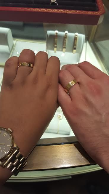 Cartier Love Band, Rings Cartier, Cartier Love Wedding Band, Wedding Rin, Bracelet Cartier, Pink Gold Rings, Cartier Love Ring, Love Band, Couple Ring