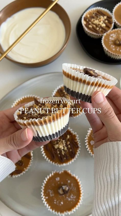 Easy Cold Desserts, Easy Cold, Cold Desserts, Recipes Dessert, Healthy Sweets Recipes, Food Videos Cooking, Healthy Sweets, Sweets Recipes, Peanut Butter Cups