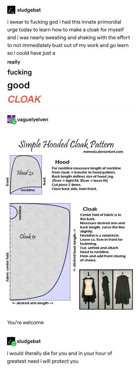 Simple Cloak Diy, Exentric Style, My Place In Society, How To Make Things, Diy Sy, Sew Ins, Cosplay Tutorial, Hooded Cloak, Cosplay Diy