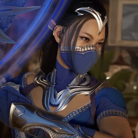 Mk Kitana, Kitana And Mileena, Kitana Mileena, Johnny Cage, Mk 1, More Icons, Fav Characters, Blue Dark, Video Game