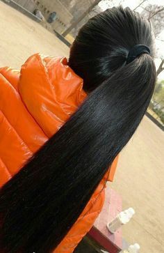 Huge Hair, Long Shiny Hair, Korean Hair Color, Long Hair Images, Big Bun Hair, Long Indian Hair, Long Hair Ponytail, Big Bun, Long Silky Hair