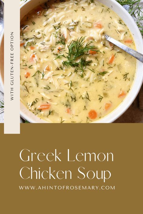 Gluten Free Lemon Chicken Soup, Rotisserie Chicken Uses, Lemon Chicken Rice Soup, Gluten Free Orzo, Mediterranean Sauce, Greek Lemon Chicken Soup, Lemon Chicken Soup, Greek Lemon Chicken, Rice Soup