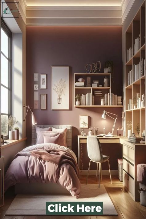 This article discusses 18 small bedroom decorating ideas specifically tailored for single women. It suggests incorporating feminine colors and patterns, utilizing multipurpose furniture, and creating a cozy and functional space. The ideas range from simple and affordable solutions to more extravagant and luxurious options. The article also emphasizes the importance of personal Cozy Small Bedroom Decor Ideas, Cozy Small Bedroom Decor, Small Room Setup, Cozy Small Bedroom, Small Bedroom Decorating Ideas, Small Bedroom Decorating, Small Dorm Room, Small Bedroom Decor Ideas, Feminine Colors