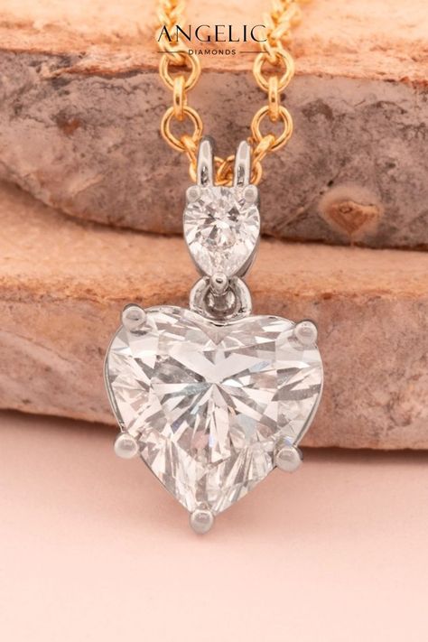 Fall in love with this elegant heart-shaped diamond pendant necklace, perfect for adding a touch of romance to any look. A timeless piece of jewellery that makes an unforgettable gift. Discover your dream heart pendant necklace at Angelic Diamonds. Heart Shaped Diamond Pendant, Heart Shaped Pendant Necklace, Diamond Pendants, Heart Shaped Diamond, Heart Shape Pendant, Diamond Pendant Necklace, Heart Pendant Necklace, Heart Shape, Diamond Pendant