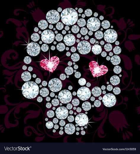 Pink Skull Wallpaper, Pineapple Vector, Diamond Skull, Doodle Background, Vector Brush, Plant Vector, Kids Vector, Skull Bones, Pink Skull