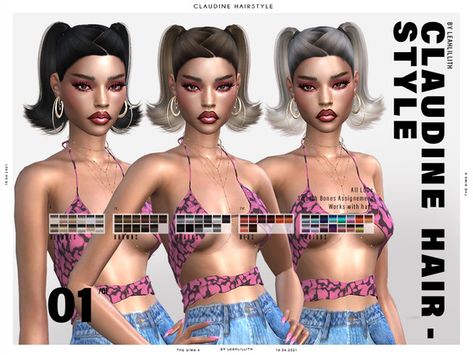 Onyx Hair, Sims 4 Mac, Sims 4 Piercings, Free Sims, Female Hair, Sims Hair, Sims Community, Sims 4 Cc Finds, Ts4 Cc