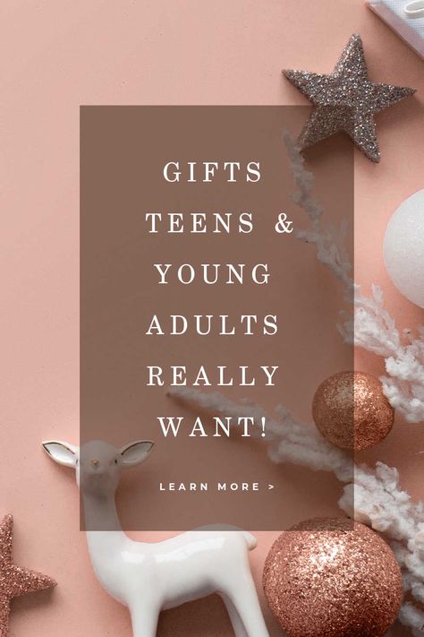 Gifts Teens and Young Adults Really Want! Unique Gifts For Young Adults, Teen Xmas Gift Ideas, Best Gifts For Teenagers, Young Adult Birthday Gifts, Teen Gifts For Christmas, Christmas Gifts For Young Adult Women, Xmas Gift Ideas For Teens, College Christmas Gifts, Gifts For Young Adults Women