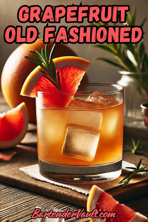 44 Must-Try Old Fashioned Cocktail Recipes for 2025 18 Grapefruit Cocktail Recipes, Old Fashion Cocktail Recipe, Grapefruit Cocktail, Whisky Cocktails, Blood Orange Juice, Classic Cocktail Recipes, Gentleman Jack, Delicious Drink Recipes, Peach Slices