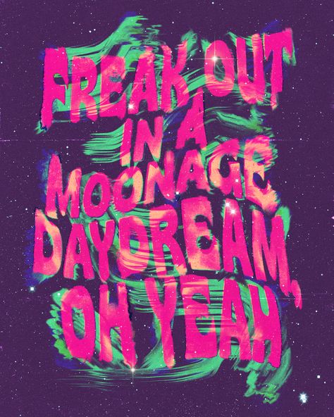 A poster I created for one of Bowie songs. One song off one of my favourite albums. The Rise and Fall of Ziggy Stardust and the spiders from mars. Typographic poster experimenting with colours & brushes Ziggy Stardust And The Spiders From Mars, Moonage Daydream Poster, The Spiders From Mars, Spiders From Mars, Moonage Daydream, Lyric Poster, Typographic Poster, Ziggy Stardust, Poster Stickers