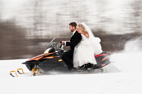 Ontario Winter, Canada Winter, Wedding Transportation, Floral Boutique, Winter Portraits, Ski Doo, Wedding Entrance, Winter Wedding Inspiration, Winter Wonderland Wedding