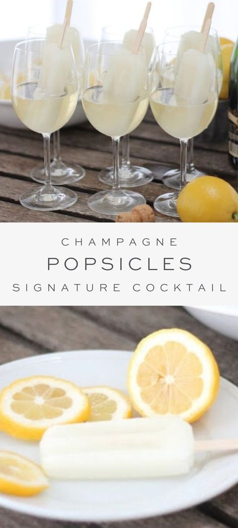 Wine Popsicles, Champagne Popsicles, Popsicle Cocktail, Alcoholic Popsicles, Boozy Treats, Healthy Lemonade, Sweet Champagne, Boozy Popsicles, Cocktail Champagne