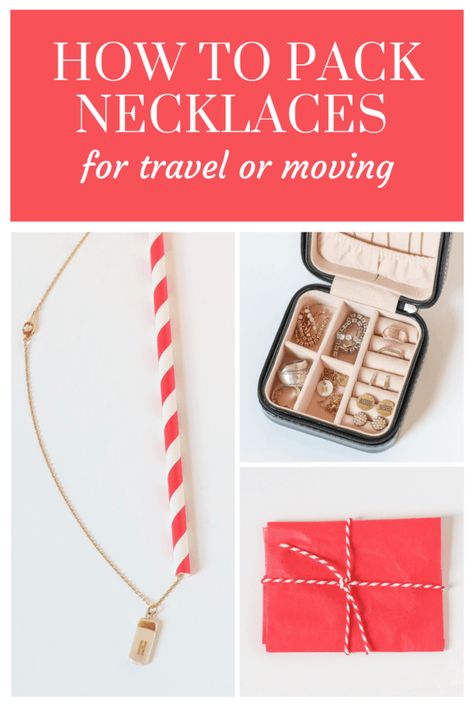 If you’re a jewelry lover, chances are you have more than one necklace, and finding the best way to store them can be difficult. There is no right or wrong answer when it comes to how people choose how to pack necklaces for travel or moving, but there are some tips that might help. In...Read the Post Packing Necklaces, Organizing Hacks Dollar Stores, Organization Hacks Diy, Small Plastic Containers, Travel Jewelry Organizer, Dollar Store Organizing, Budget Organization, Jewelry Roll, Large Necklace