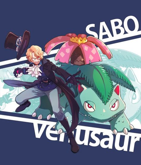 Sabo / pokemon crossover Pokemon X One Piece, Pokémon Crossover, Manga Crossover, One Piece Pokemon, Pokemon Conquest, One Piece Crossover, Archie Comics Riverdale, Pokemon Crossover, Sabo One Piece