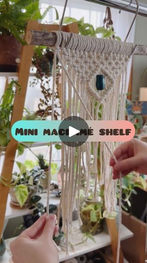 Macrame Floating Shelf Diy, Macrame Plant Shelf Diy, Macrame Shelf Diy, Milky Chance, Macrame Shelf, Shelf Diy, Small Macrame, Mini Macrame, Floating Shelves Diy