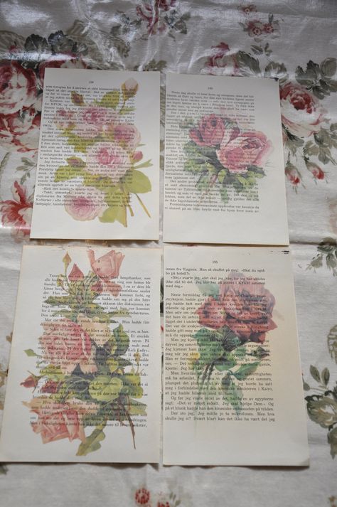 Diy Book Crafts, Recycled Book Crafts, Old Book Art, Diy Old Books, Newspaper Crafts Diy, Old Book Crafts, Papel Vintage, Recycled Books, Recycled Book