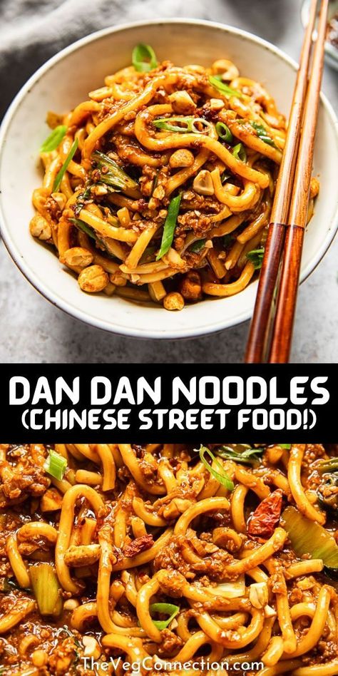 Dan Dan Noodles Recipe Vegetarian, Vegan Dan Dan Noodles, Dan Dan Noodles Recipe Easy, Meat Substitute Recipes, Vegan Asian Noodles, Vegan Chinese Recipes, Dan Dan Noodles Recipe, Plant Based Meat, Vegan Copycat