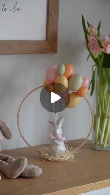 Es sind noch ein paar Eier von DIY und der 2 Ring vom Stickrahmen übrig geblieben. So ist daraus diese #osterdeko entstanden 👍🏼 Un... | Instagram Oster Diy, Easter Decoration, March 8, Easter Diy, Easter Decorations, Easter Spring, Easter Crafts, Party Decorations, Easter