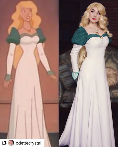 6,898 Likes, 30 Comments - The Swan Princess (@swanprincessofficial) on Instagram: “***FEATURED*** @odettecrystal as Princess Odette 🦢🌙👸🏼💫 #Repost @odettecrystal with @get_repost ・・・…” Princess Odette Dress, The Swan Princess Odette Dresses, Odette Swan Princess Cosplay, The Swan Princess Cosplay, Odette Swan Princess Dress, Inside Out Outfits, Swan Princess Cosplay, Swan Princess Costume, Swan Princess Art