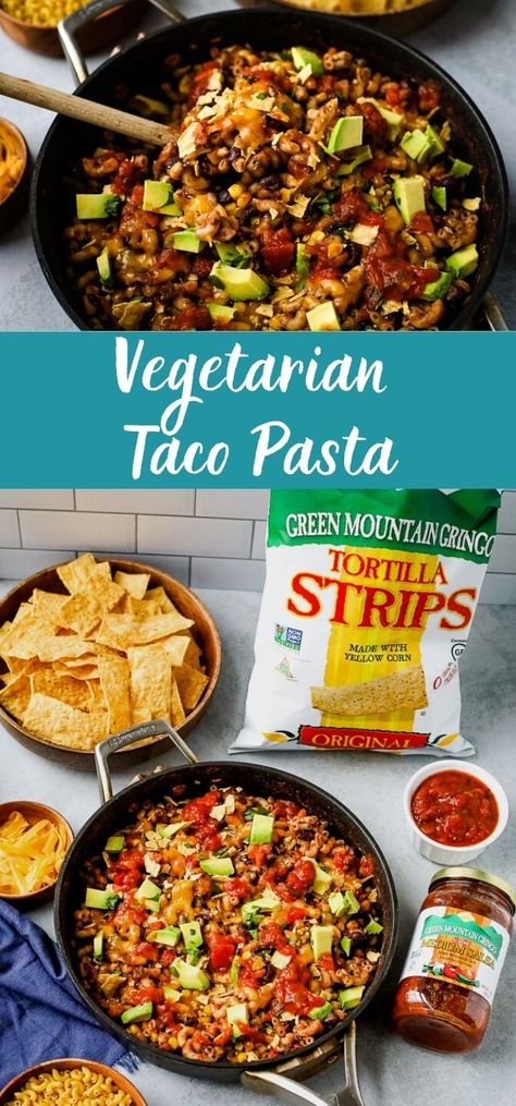 One Pot Vegetarian, Taco Pasta, Vegetarian Tacos, Spicy Salsa, Indian Dessert Recipes, Indian Desserts, Flavorful Recipes, Fried Rice, Mexican Food Recipes