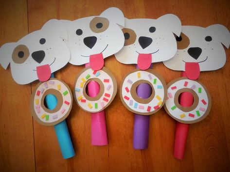 Letter D for If you give a Dog a Donut. What a cute craft! If You Give A Dog A Doughnut Activities, D Crafts Preschool, D Activities For Preschool, Letter D Activities For Preschool, Letter D Activities, D Activities, Letter D Crafts, D Is For Dog, Laura Numeroff