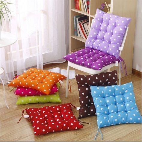 Desk Chair Cushion, Bantal Sofa, Patchwork Cushion, Indoor Chairs, Sofa Home, Cushion Pads, Seat Pads, Chair Pads, Chair Cushions