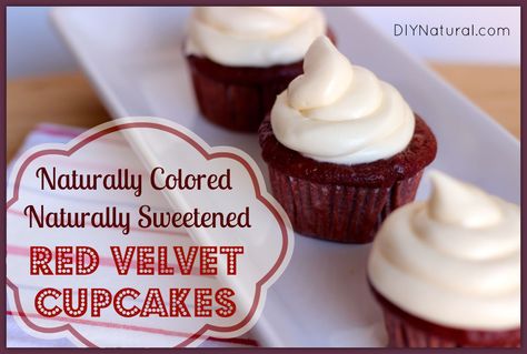 Naturally Colored Red Velvet Cupcake Recipe Old Fashioned Red Velvet Cake, Natural Red Food Coloring, Raw Sweets, Frozen Pops, Red Velvet Cupcakes Recipe, Red Desserts, Red Velvet Cake Recipe, Natural Recipes, Recipes Baking