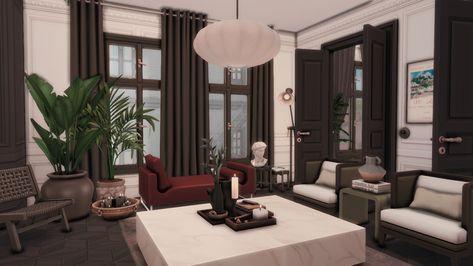 Altbau, Altbauwohnung, Berlin apartment, German apartment, Old building, Apartment renovation Sims 4 Rich House Interior, Rich House Interior, Sims 4 Rich House, The Sims 4 Cc House, Sims 4 Cc House Decor, Sims 4 Cc House, Sims 4 Apartment, Rich House, Sims 4 Speed Build