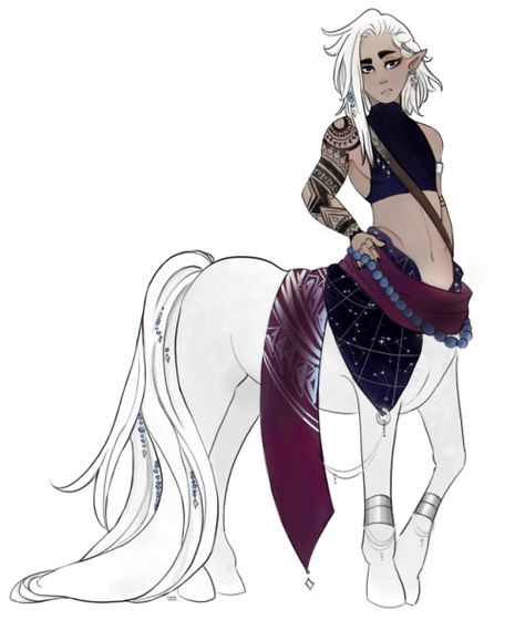 Centaur Druid Female, Centaur Outfit Design, Centaur Ranger Dnd, Dnd Centaur Female, Centaur Clothes, Dnd Centaur, Centaur Character, Centaur Oc, Anime Centaur