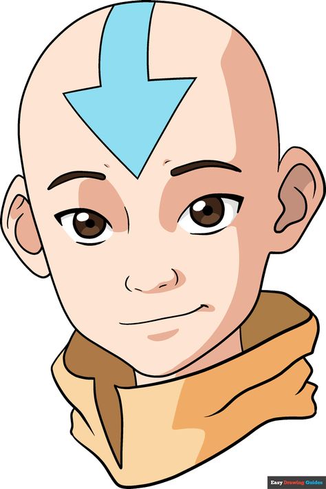 Learn to draw Aang from Avatar: The Last Airbender. This step-by-step tutorial makes it easy. Kids and beginners alike can now draw a great Aang from Avatar: The Last Airbender. Aang Drawing, Cartoon Drawing Tutorial, Easy Cartoon Drawings, Avatar Cartoon, Avatar Characters, Avatar Airbender, Drawing Tutorial Easy, Simple Cartoon, Avatar Aang