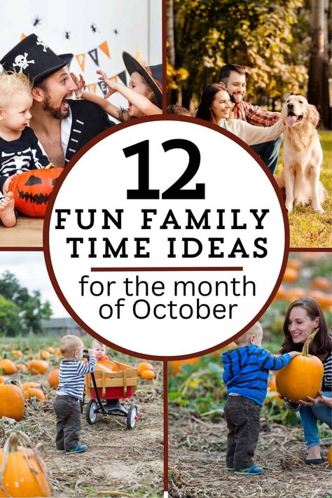 Fall is in full swing and Supermom Shuffle has prepared an October Family Night Ideas and Fun Activities List to help you get started for some fun in the month of October! Fun Fall Family Activities, Family Ideas Activities, Family Night Ideas, Activities List, Fall Family Activities, Fall Family Fun, Month Of October, Family Theme, Weekend Activities