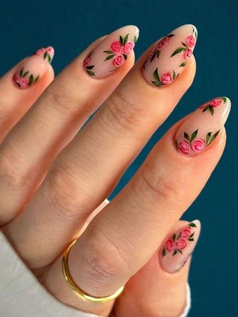 Nail Art Halloween, Tiktok Link, Nagel Tips, Her Nails, Halloween Nail Art, Girls Nails, Nail Art Hacks, Floral Nails, False Nail