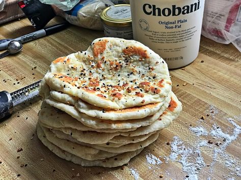 Simple Naan Bread | My Bizzy Kitchen Store Bought Naan Bread Ideas, Naan Bread Ideas, Sushi Making Party, Muesli Bread, My Bizzy Kitchen, Breads Recipes, Recipes With Naan Bread, Bread Ideas, Ww Meals