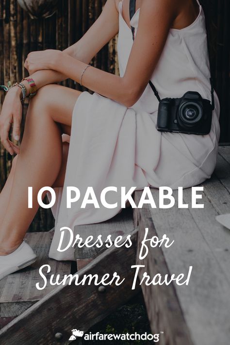 Summer Travel Tips: Packable Dresses you NEED This Summer Travel Guide Travel Hacks Packing List Summer Packing List Summer Travel Dresses, Day Trip Outfit, Trip Outfit Summer, Summer Packing List, Wrap Dress Outfit, Packing List Summer, Florida Dress, Dresses For Travel, Summer Packing Lists