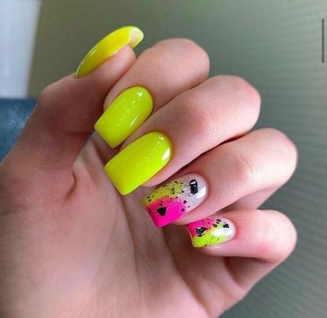 Summer 2024 Nail Trends: Vibrant June Manicure Ideas to Inspire Neon Nail Ideas Summer Short, Bright Nail Ideas Neon, Bright Neon Acrylic Nails Summer, Neon Nails Short, Bright Neon Acrylic Nails, Neon Nails Ideas, Bright Nails For Summer, Short Neon Nails, Neon Nails Acrylic