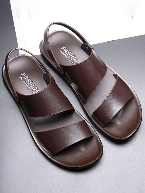 Brown Collar Embellished Men Shoes Straw Shoes, Leather Slippers For Men, Gents Kurta Design, Mens Sandals Casual, Men Sandals, Mens Leather Sandals, Slingback Sandals, Leather Slippers, Slipper Shoes