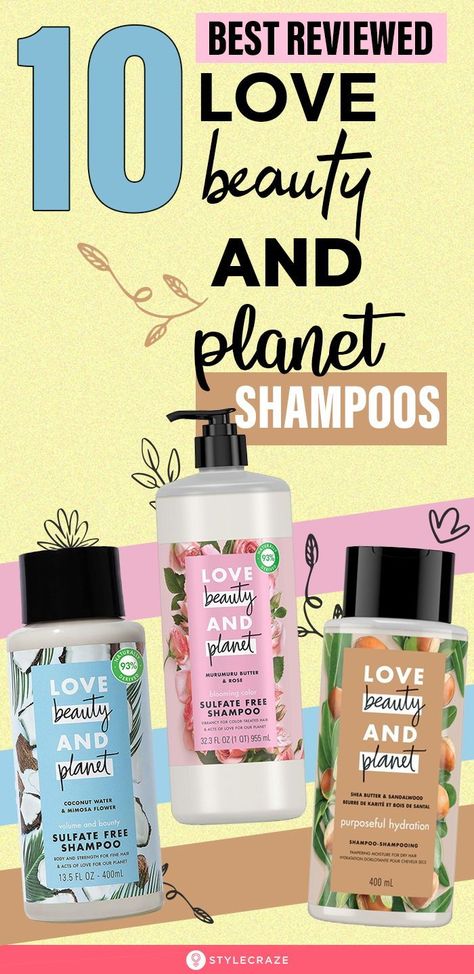 10 Best Reviewed Love Beauty And Planet Shampoos #Shampoo #Haircare #HaircareTips Love And Beauty Planet, Love Beauty And Planet Shampoo, Love Beauty Planet, Grow Thick Long Hair, Herbal Essence Shampoo, Natural Hair Remedies, Beauty And Planet, Natural Hair Growth Remedies, Beauty Hacks Skincare