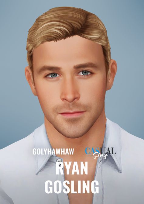 Ryan Gosling Hair, Sims 4 Male Sims Download, Sims Stories, Sims 4 Traits, Pelo Sims, Райан Гослинг, Dark Complexion, Sims 4 Characters, Sims Hair