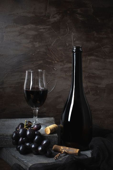 Borislav Aleksiev publish photo Red wine bottle with glass and grape Glass Of Red Wine Aesthetic, Red Wine Bottle, Dark Colors, Mobile App, Red Wine, Still Life, Grapes, Wine Bottle, Wine