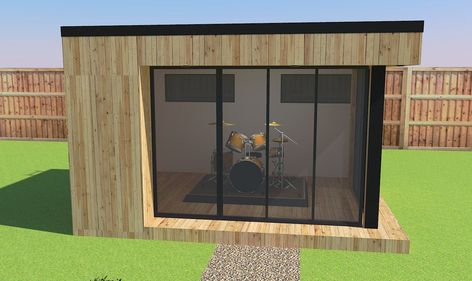 Small Recording Studio, Sound Proof Flooring, Studio Soundproofing, Home Recording Studio Setup, Recording Studio Setup, Band Practice, Drum Room, Soundproofing Material, Music Studios