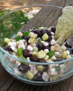 Black Bean, Corn and Feta Dip-good on salad greens Ugly Dip, Shoepeg Corn, Feta Salsa, Corn And Black Bean Salsa, Summer Dip, Corn And Black Bean, Summer Appetizers, Summer Salsa, Salsa Salsa