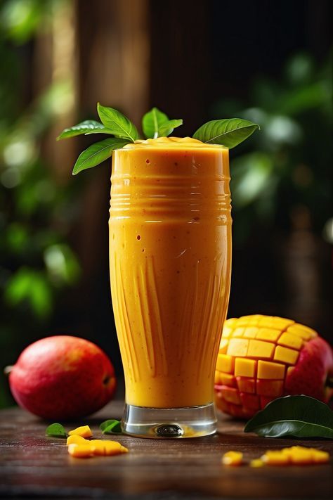 Thanksgiving Juice, Easy Mango Smoothie, Mango Smoothie Recipe, Mango Shake, Mango Smoothie Recipes, Mango Drinks, Ripe Mango, American Fridge, Fresh Squeezed Juice