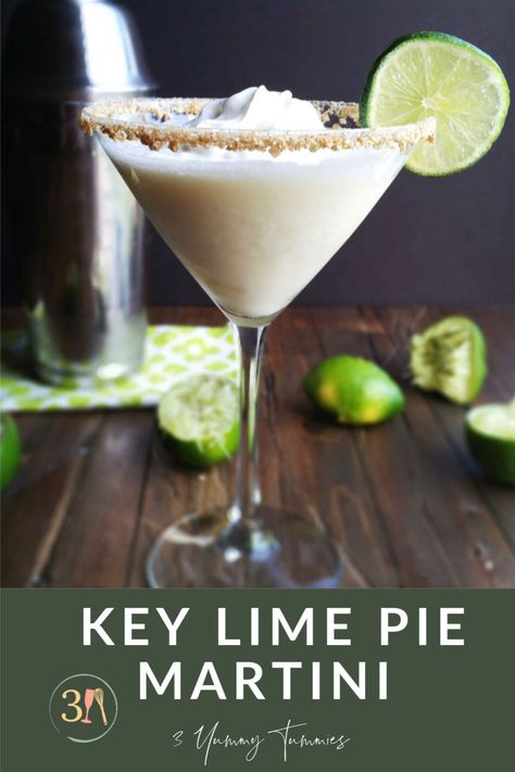 Lime Martini, Key Lime Pie Martini, Key Lime Martini, Whipped Vodka, Lime Margarita, Lime Recipes, Martini Recipe, Martini Recipes, Margarita Recipe