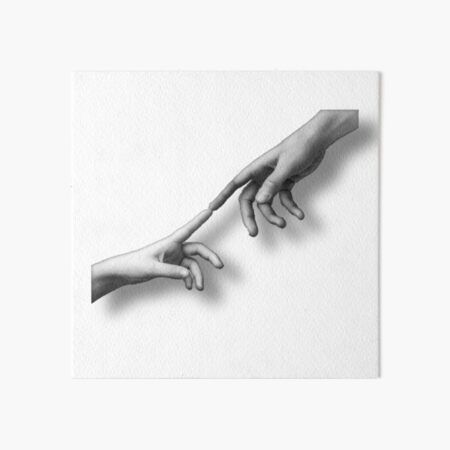 "Fingers touch souls connect " Art Board Print by mohamedmk111 | Redbubble Finger Touching Drawing, Fingers Touching, Soft Launch, Indie Drawings, Two Fingers, Shoulder Tattoo, Hight Quality, Watercolor Paper, Art Boards