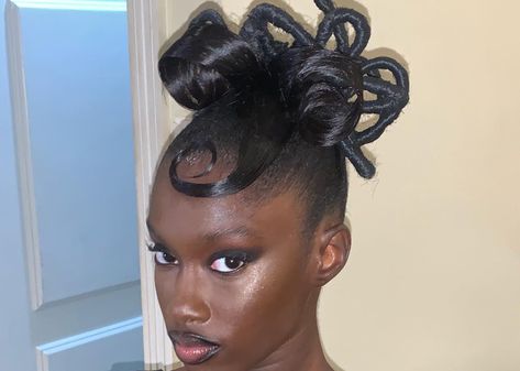 LABONITAFANNY on Tumblr Black Celebrities Hairstyles, 90s Flat Twist Hairstyles, Unique Hairstyles For Black Women, Editorial Hairstyles, Fem Queen, Unique Updos, Editorial Hair, Girls Braids, Hair Crush