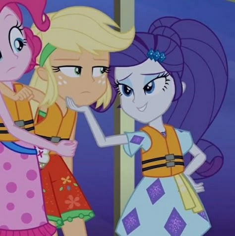 Apple Jack And Rarity, Applejack Equestria Girl, Apple Jack X Rarity, Applejack X Rarity, Rarity X Applejack, Rarity And Applejack, Cartoon Duos, Mlp Ships, My Little Pony Rarity